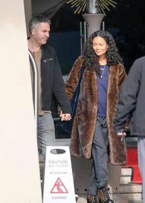 Thandie Newton - Out of her hotel in Beverly Hills