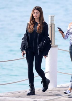 Thylane Blondeau in Tights out in Cannes