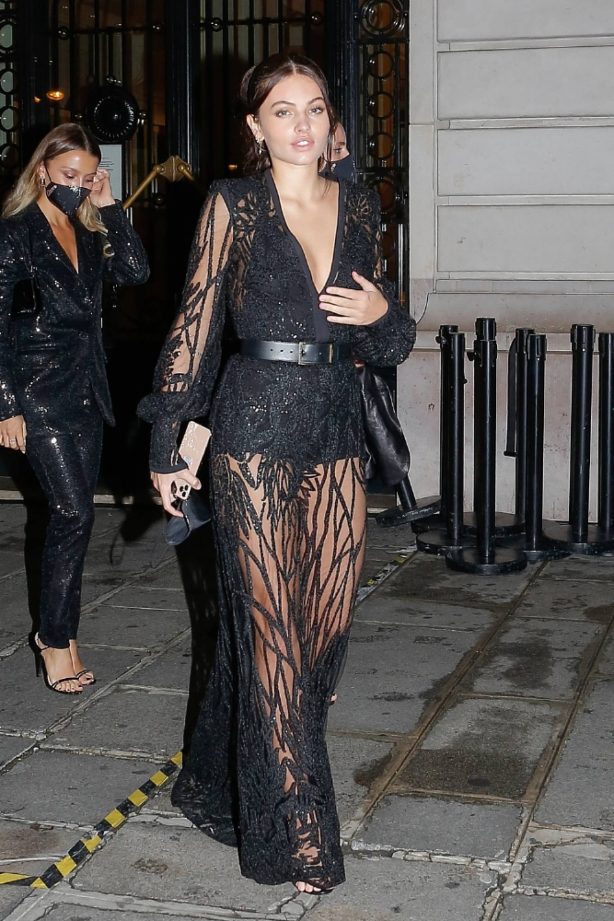 Thylane Blondeau - Seen leaving the Etam show at Paris Fashion Week 2020