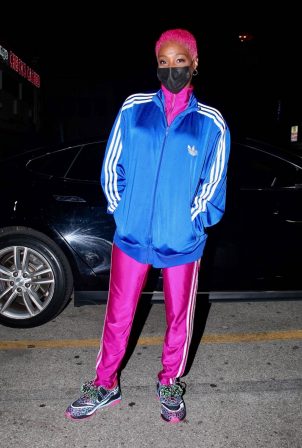 Tiffany Haddish - In adidas tracksuit out in West Hollywood