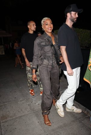 Tiffany Haddish - Seen at the comedian show Dave Chappelle's at Delilah in West Hollywood