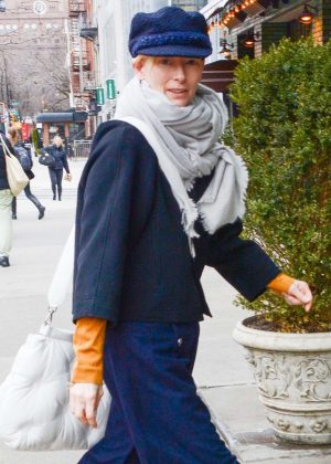 Tilda Swinton out in NYC