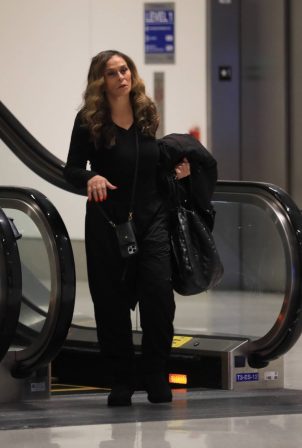 Tina Knowles - Spotted at LAX in Los Angeles