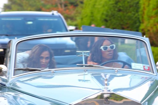 Tina Knowles - With Kelly Rowland at Michael Rubin's Fourth of July bash