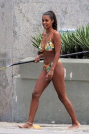 Tina Kunakey - Seen at the Beach with Friends