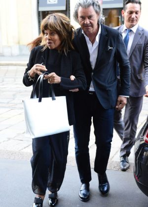 Tina Turner with her husband Erwin Bach on holiday in Italy