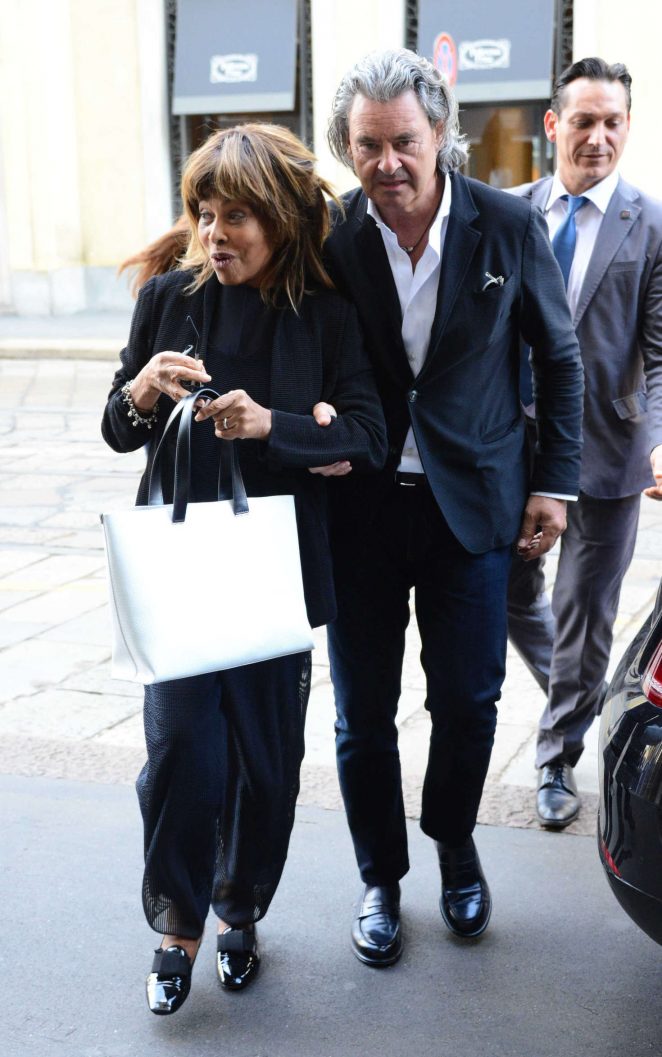 Tina Turner with her husband Erwin Bach on holiday in Italy