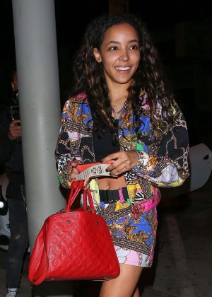 Tinashe at Craig's restaurant in West Hollywood