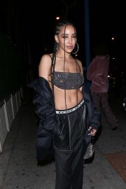 Tinashe - Leaving night club Delilah in West Hollywood