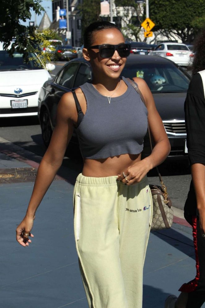 Tinashe out for lunch in Beverly Hills