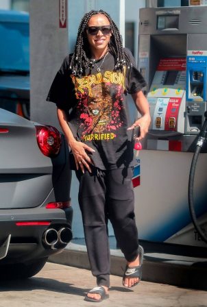Tinashe - Seen Driving Her Ferrari Out in Beverly Hills