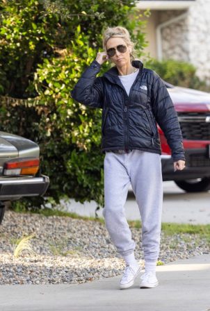 Tish Cyrus - On a stroll in Los Angeles neighborhood