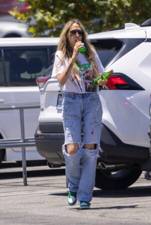 Tish Cyrus - Shopping at Target in Los Angeles
