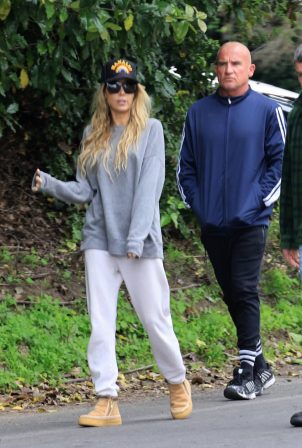 Tish Cyrus - With Dominic Purcell step out together in Los Angeles