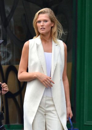 Toni Garrn out and about in Soho