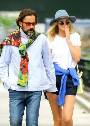 Toni Garrn out in New York City