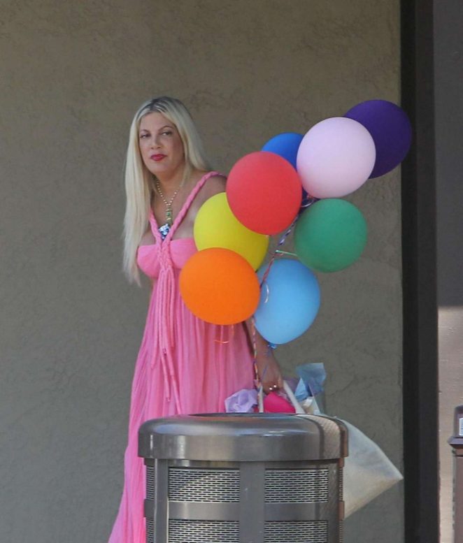 Tori Spelling - Clebrates Her 45th Birthday At Garland Hotel In Los Angeles