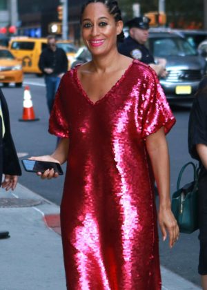 Tracee Ellis Ross - Arrives for 'The Late Show With Stephen Colbert' in New York City
