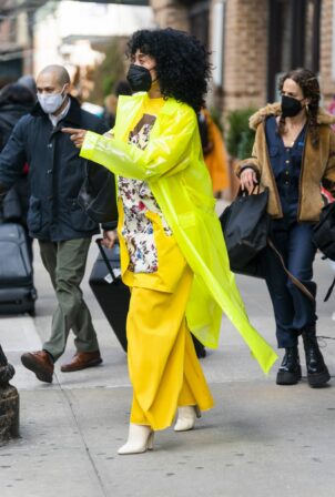 Tracee Ellis Ross - Exiting a hotel in New York