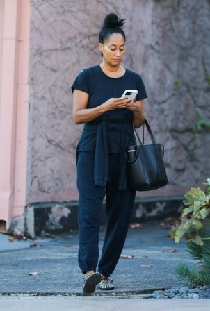Tracee Ellis Ross - Leaving a skin care clinic in West Hollywood