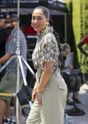 Tracee Ellis Ross on 'Extra TV' in Los Angeles