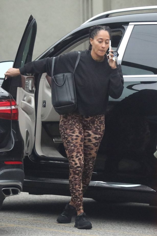 Tracee Ellis Ross - Seen at a private gym with a friend in Los Angeles