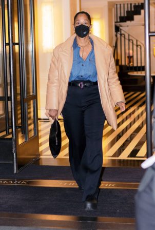 Tracee Ellis Ross - Seen at her hotel in New York