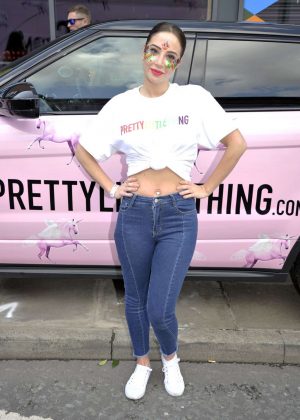 Tulisa Contostavlos at the Pride Parade in Manchester