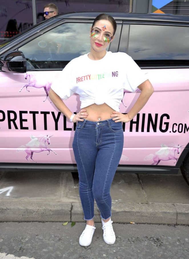 Tulisa Contostavlos at the Pride Parade in Manchester