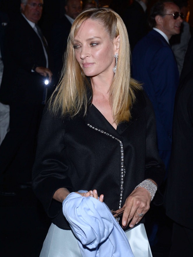 Uma Thurman - Soiree Chopard 'Gold Party' in Cannes