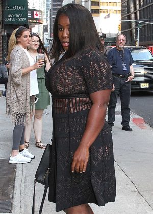 Uzo Aduba - Arrives to 'The Late Show with Stephen Colbert' in NY