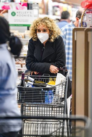 Valeria Golino - Shopping candids at Gelson's Supermarket in Hollywood