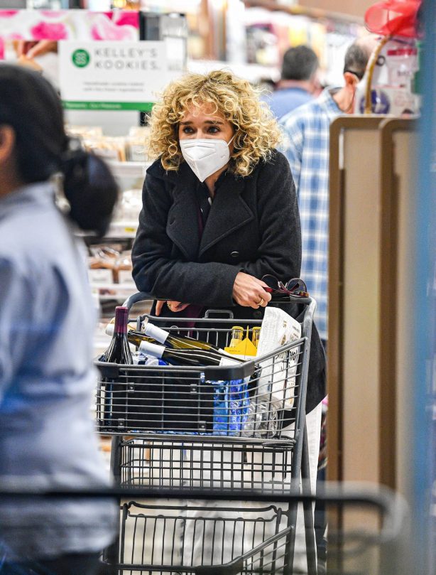 Valeria Golino - Shopping candids at Gelson's Supermarket in Hollywood
