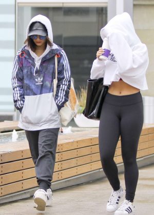 Vanessa and Stella Hudgens - Arriving to SoulCycle in Hollywood
