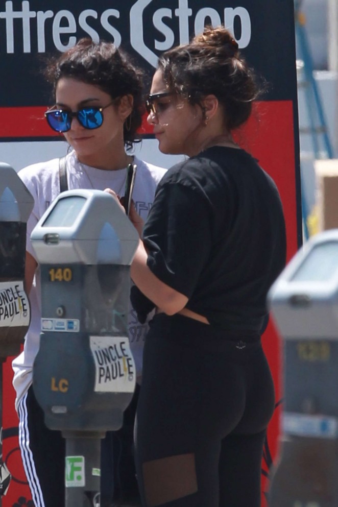 Vanessa and Stella Hudgens at Cryohealthcare in Los Angeles