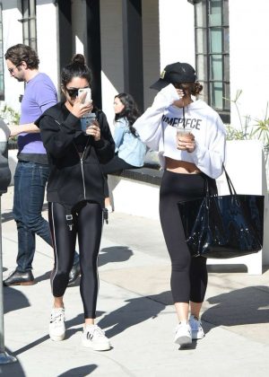 Vanessa and Stella Hudgens in Tights Out in Los Angeles