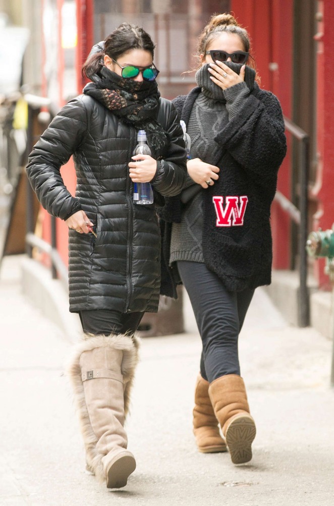 Vanessa and Stella Hudgens - Out and about in NYC