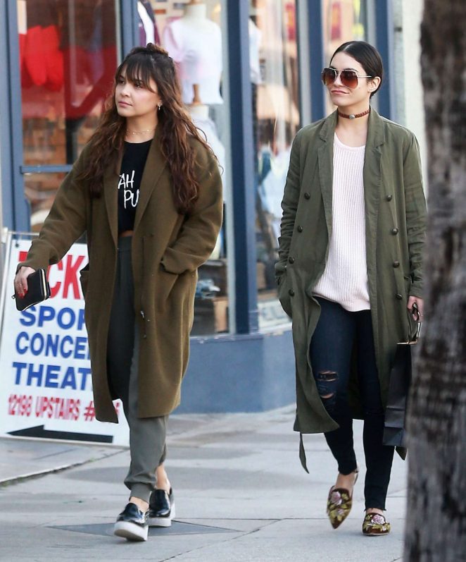 Vanessa and Stella Hudgens out Shopping in Studio City