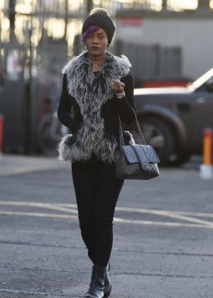 Vanessa Bailly - Arrives at Manchester United vs Sunderland Premier League at Old Trafford