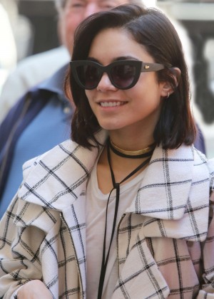 Vanessa Hudgens - Arrives at the Neil Simon Theater in NYC