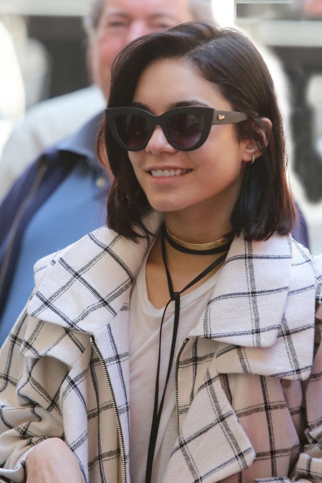 Vanessa Hudgens - Arrives at the Neil Simon Theater in NYC