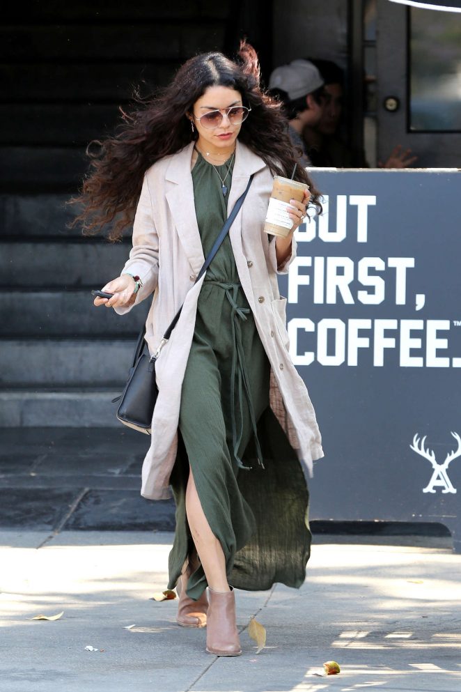 Vanessa Hudgens at Alfred's Coffee in West Hollywood