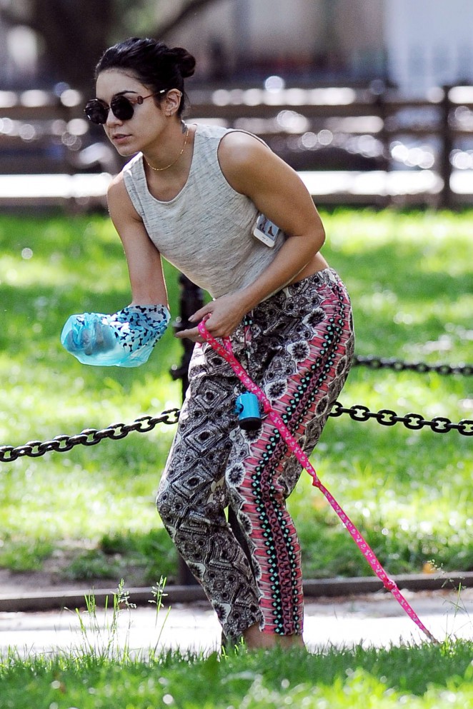 Vanessa Hudgens at Dog park in NYC