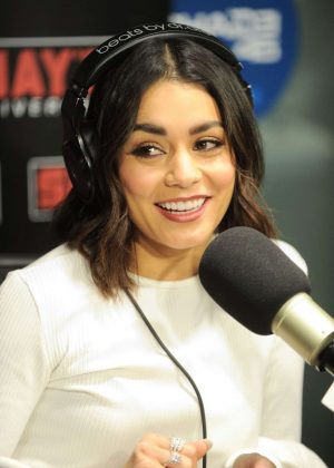 Vanessa Hudgens at SiriusXM Radio in New York