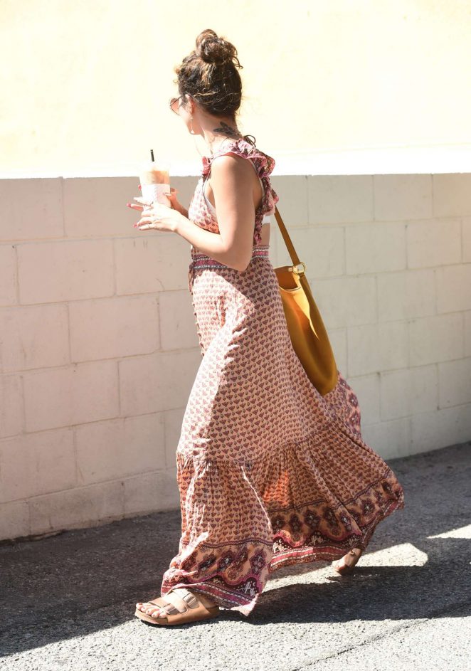 Vanessa Hudgens at Summer Dress out in Los Angeles