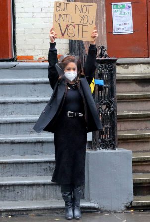 Vanessa Hudgens - Filming 'Tick, Tick...Boom!' in New York City