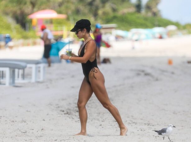 Vanessa Hudgens - In a bikini Seen on a beach in Miami