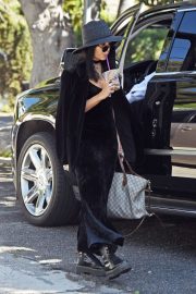 Vanessa Hudgens in Black Outfit - Out in Los Angeles