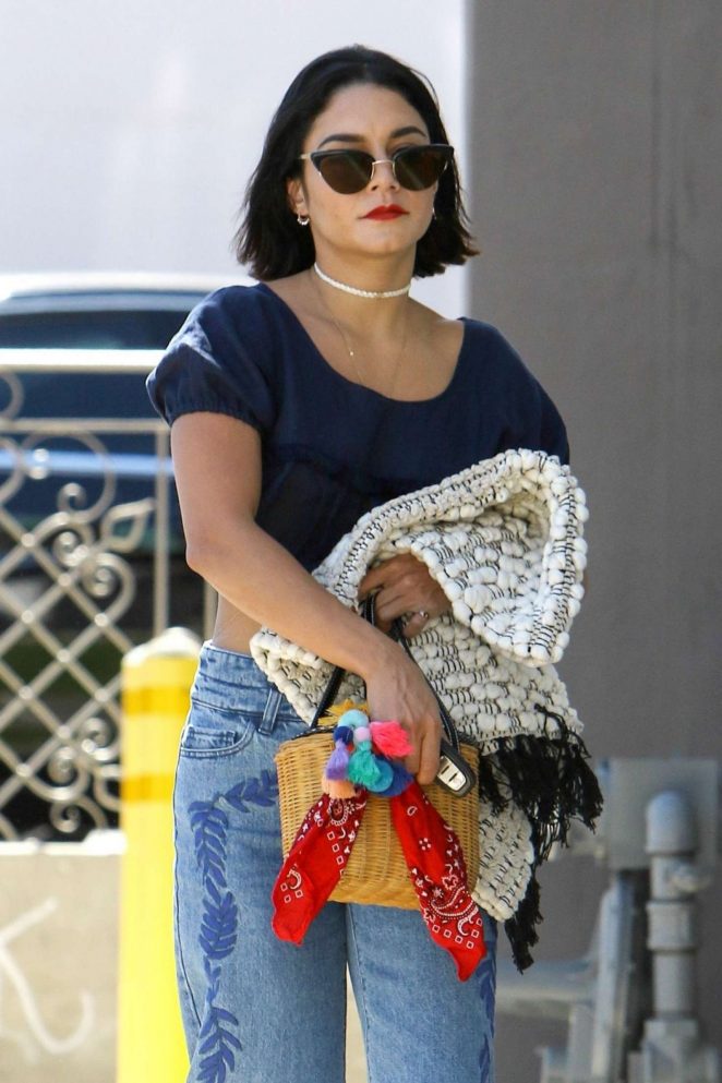 Vanessa Hudgens in Jeans Out Shopping in Studio City