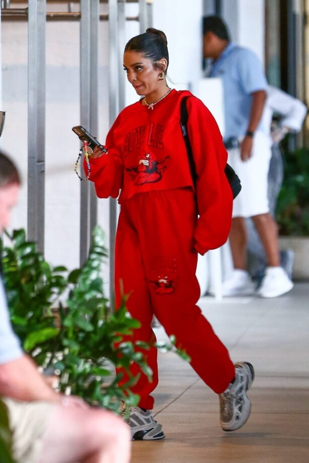 Vanessa Hudgens - In red in Miami